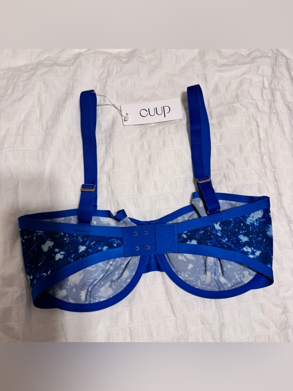 CUUP NEW The Balconette Mesh Floral Cyanotype - Picture 4 of 4